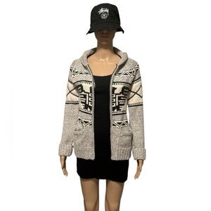 Bluenotes Women's Grey Zip-Up Cardigan Sweater Size M/M